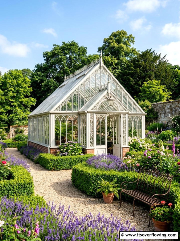 Victorian Glass Greenhouse - 25 backyard ideas with greenhouse