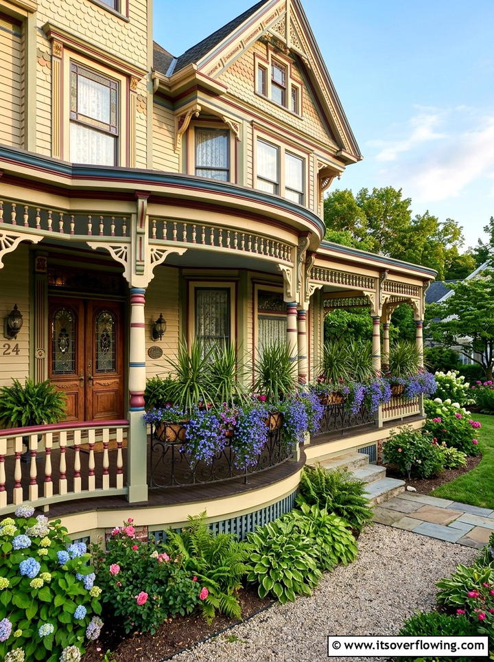 Victorian Style Porch - 25 front porch ideas with window boxes