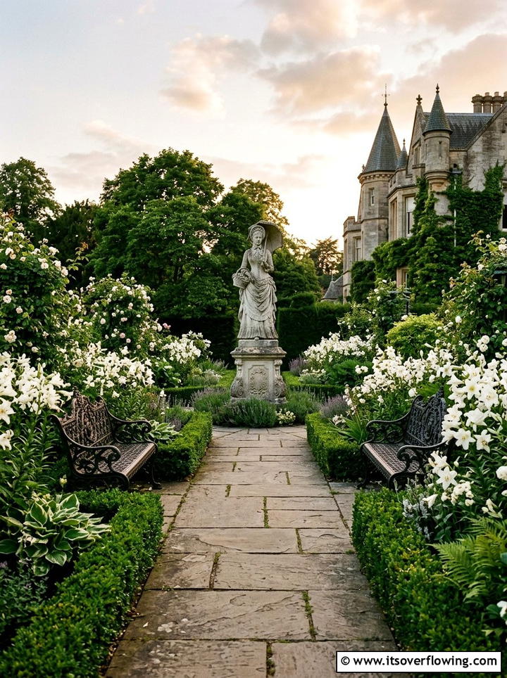Victorian garden statues - 25 garden decor ideas with statues