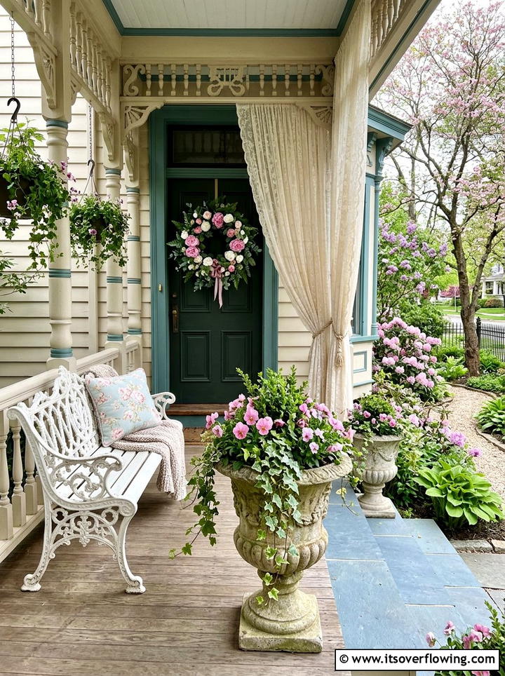 Victorian spring porch - 25 front porch ideas with spring decor