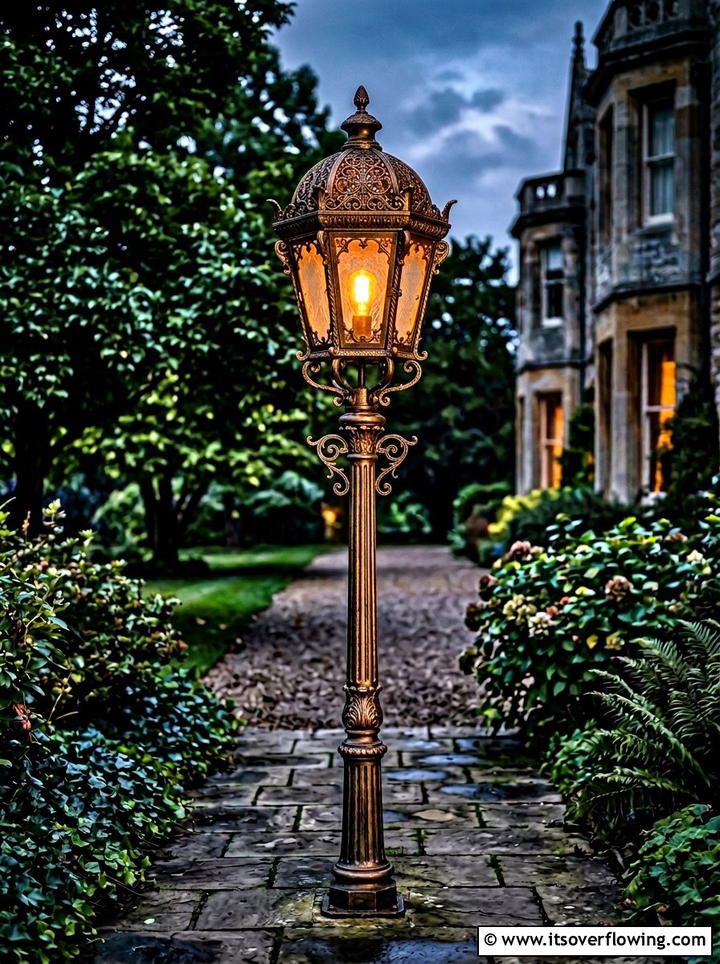 Victorian style smart lantern - 25 front porch ideas with smart lighting