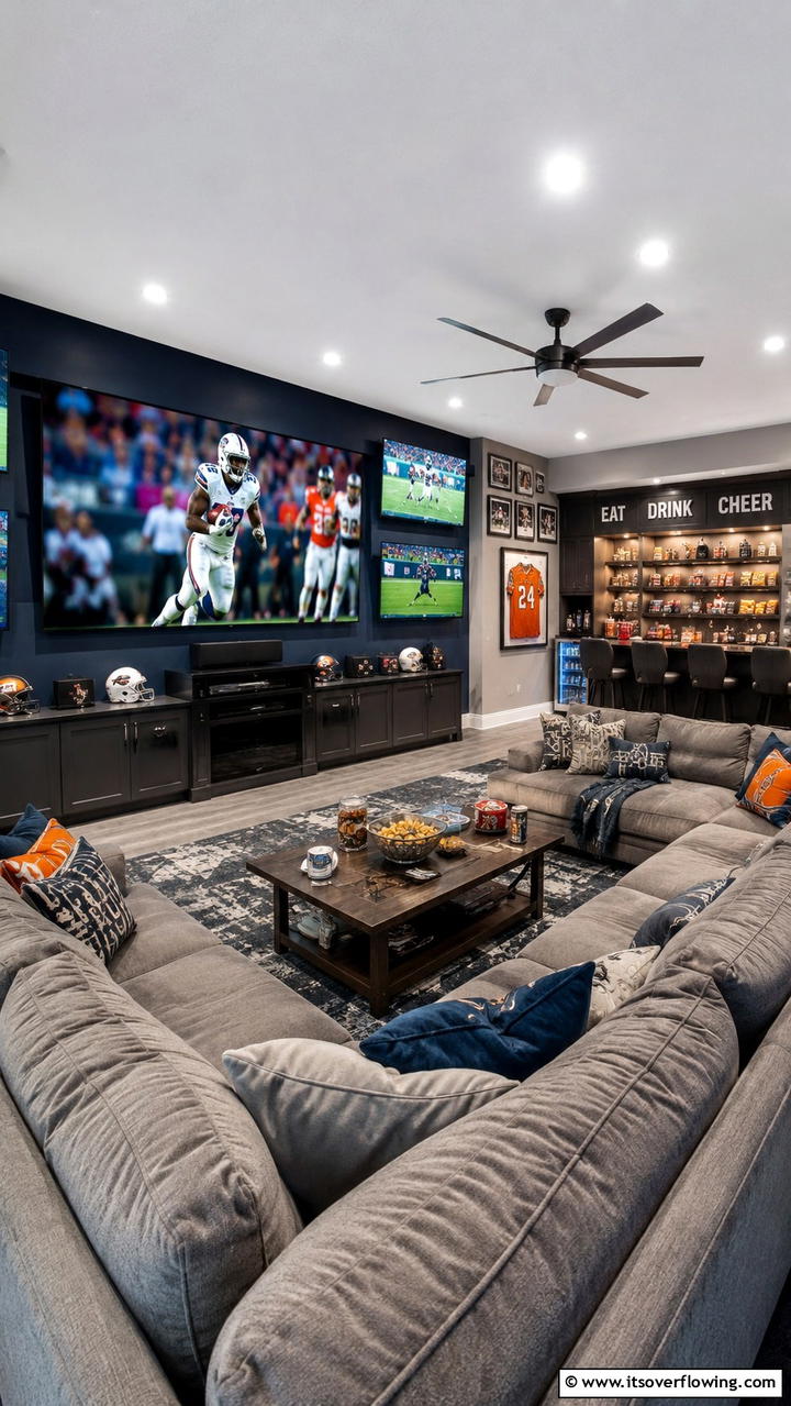 Vintage Bar Setting - 20 Man Cave Living Room Ideas for the Ultimate Retreat