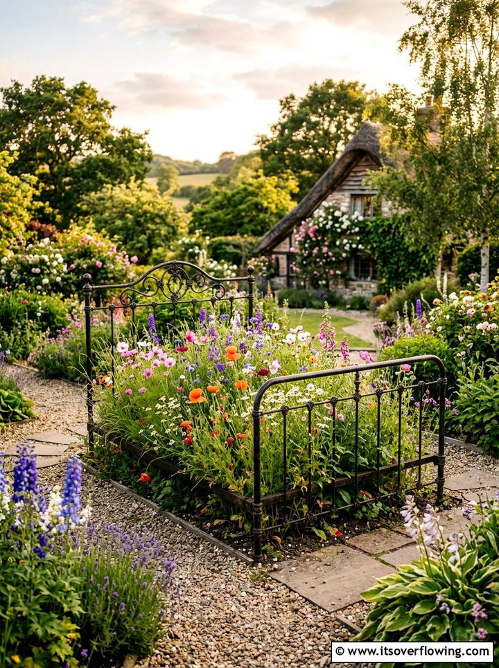 Vintage Bed Frame Garden - 25 garden ideas with old furniture
