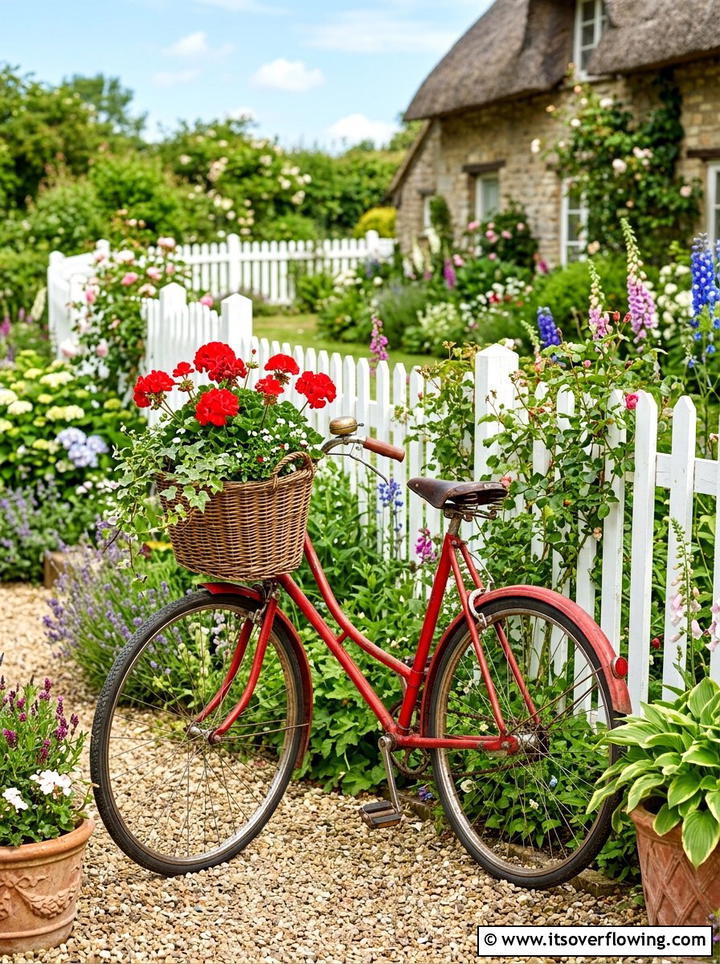 Vintage Bicycle Garden - 25 backyard ideas with old furniture