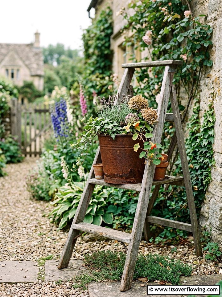 Vintage Bucket Garden Decor - 25 recycled garden ideas with buckets