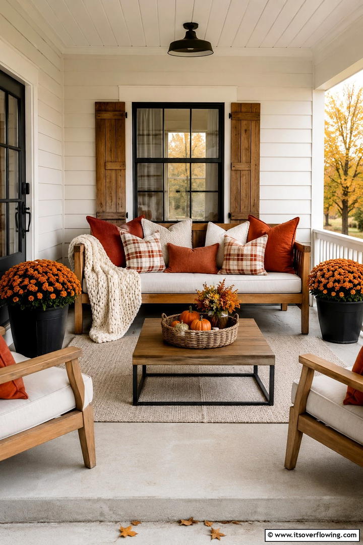 Vintage Crate Stacking Display Porch - 50 Fall Porch Decor Ideas for Welcoming Outdoor Spaces