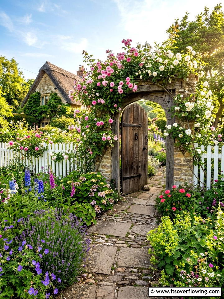 Vintage Door Garden Gate - 25 backyard decorating ideas with old door decor