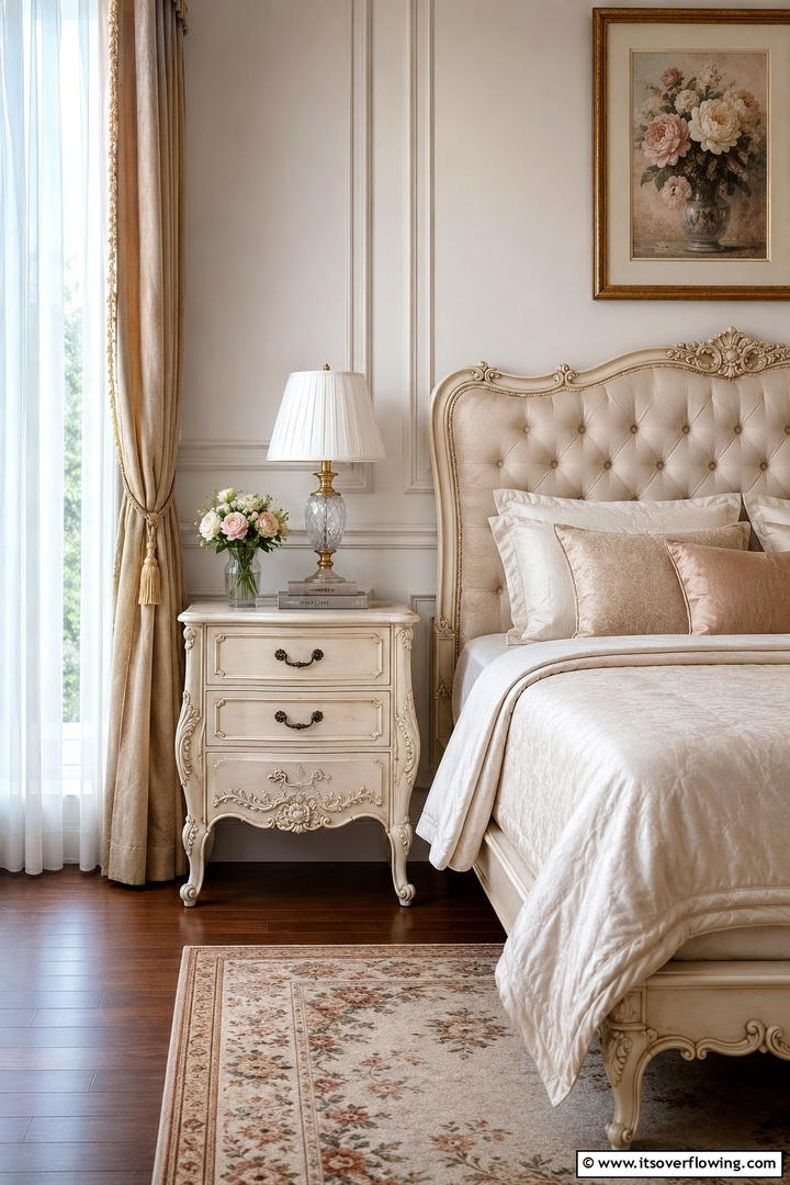Vintage Elegance - 30 Innovative Nightstand Ideas for Bedroom Functionality
