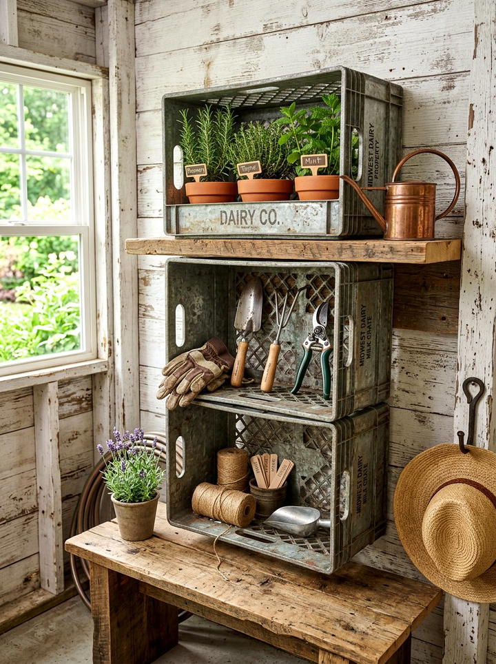 Vintage Enamelware - 25 backyard decorating ideas with antique finds