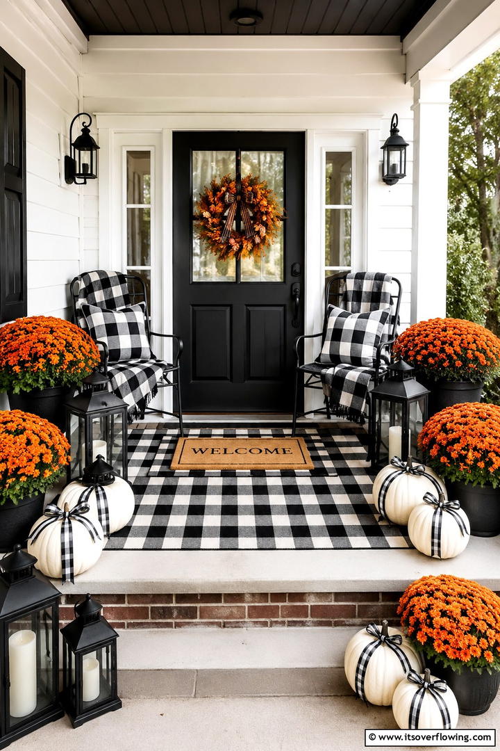 Vintage Galvanized Metal Garden Porch - 50 Fall Porch Decor Ideas for Welcoming Outdoor Spaces
