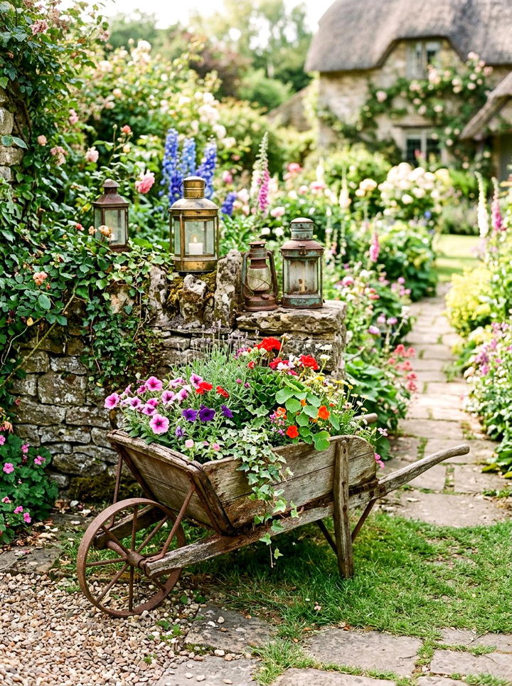 Vintage Garden Decor - 25 backyard decorating ideas on a budget
