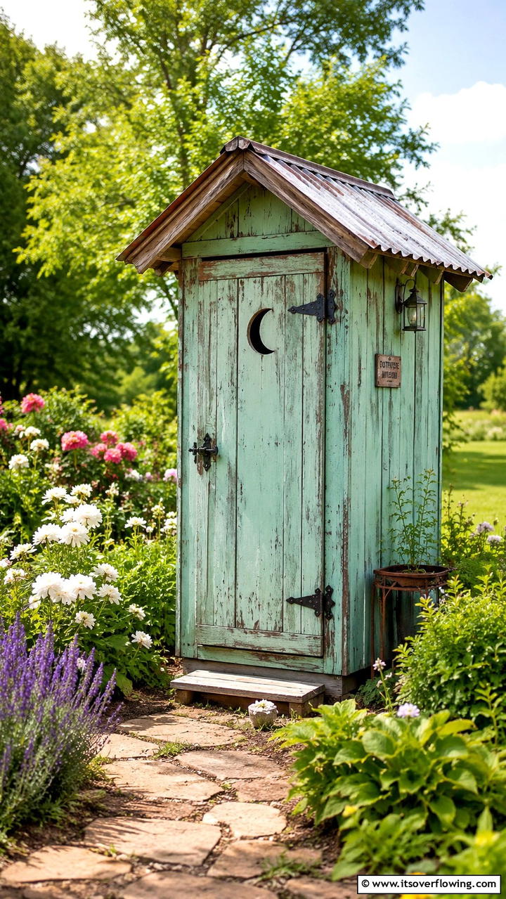 Vintage Inspired Charm - 20 Outhouse Design Ideas for Modern and Rustic Homes