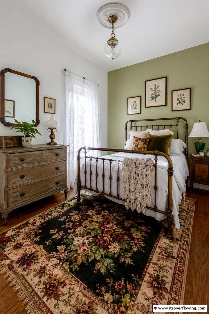 Vintage Inspired Decor - 30 Space-Saving Small Guest Bedroom Ideas for Cozy Comfort