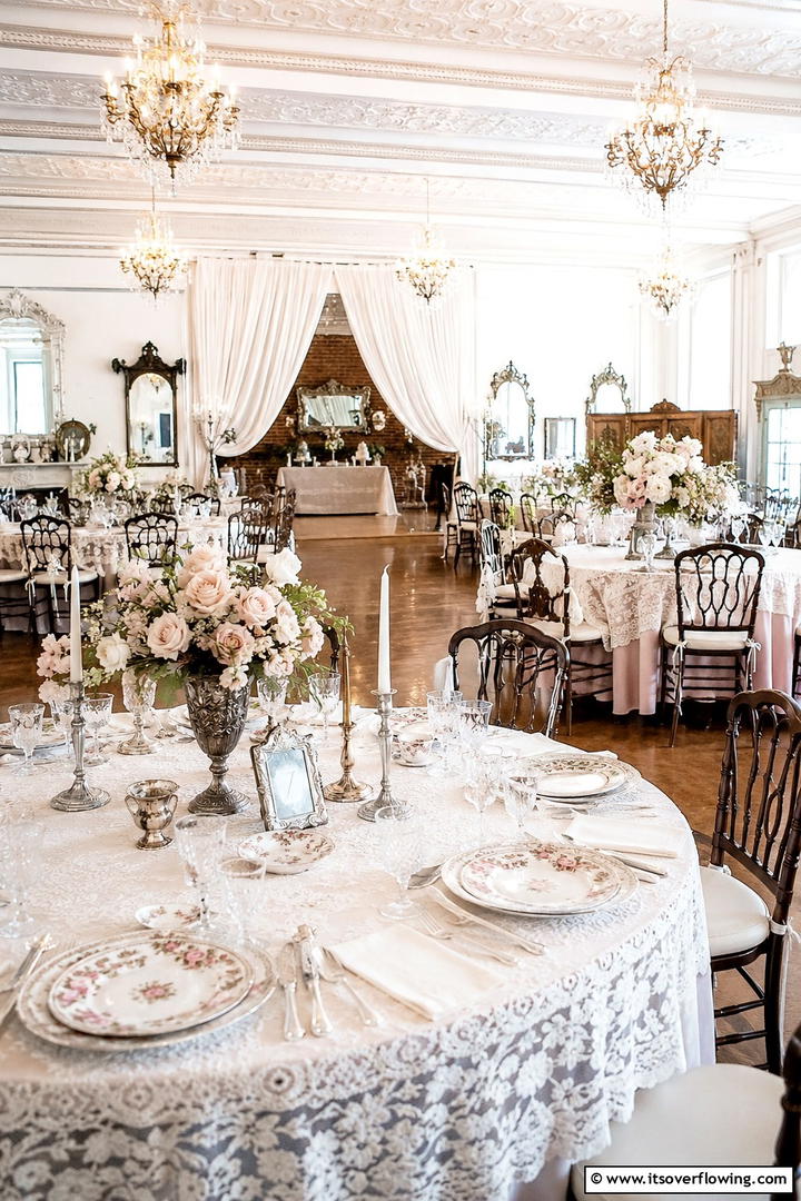 Vintage Lace Elegance - 30 Romantic Wedding Ideas for an Intimate and Memorable Day