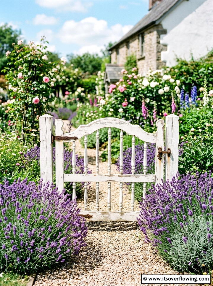 Vintage Metal Garden Sign - 25 reusing old things ideas for gate decor