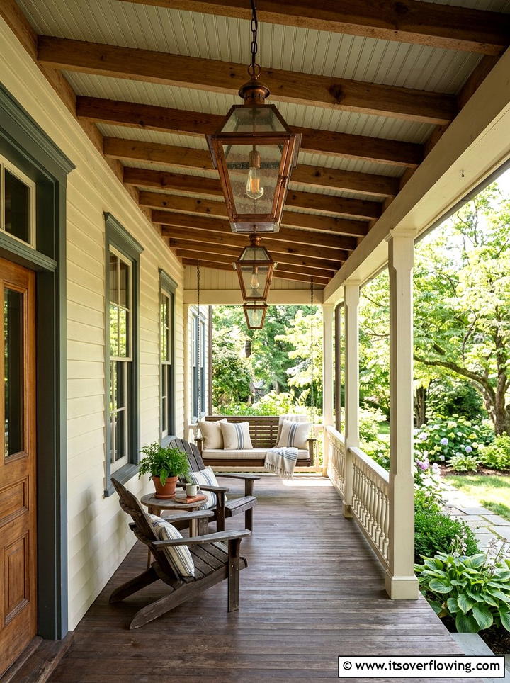 Vintage Porch Lanterns - 25 front porch ideas with antique pieces
