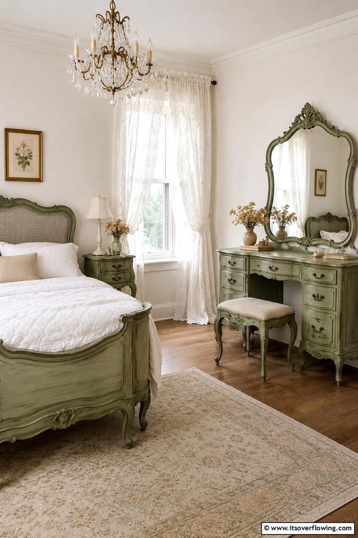 Vintage Sage Green Finds - 30 Sage Green Bedroom Ideas for Serene Modern Spaces