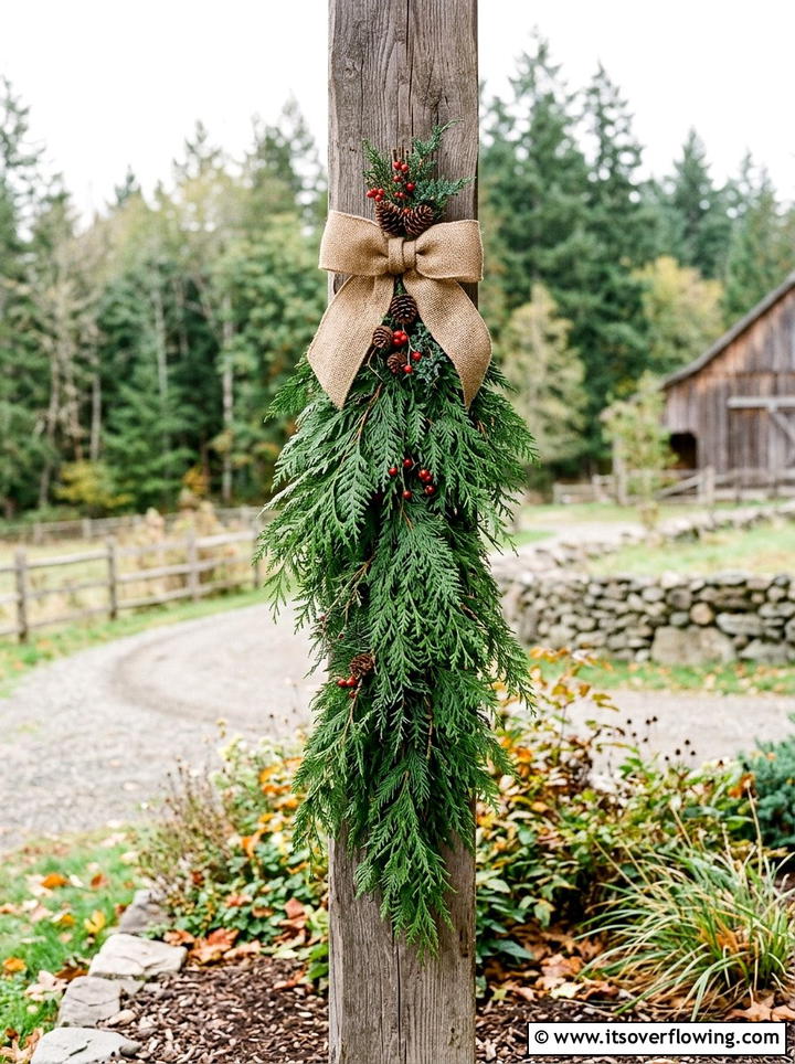 Vintage Sled - 25 front porch decor ideas with holiday entry styling