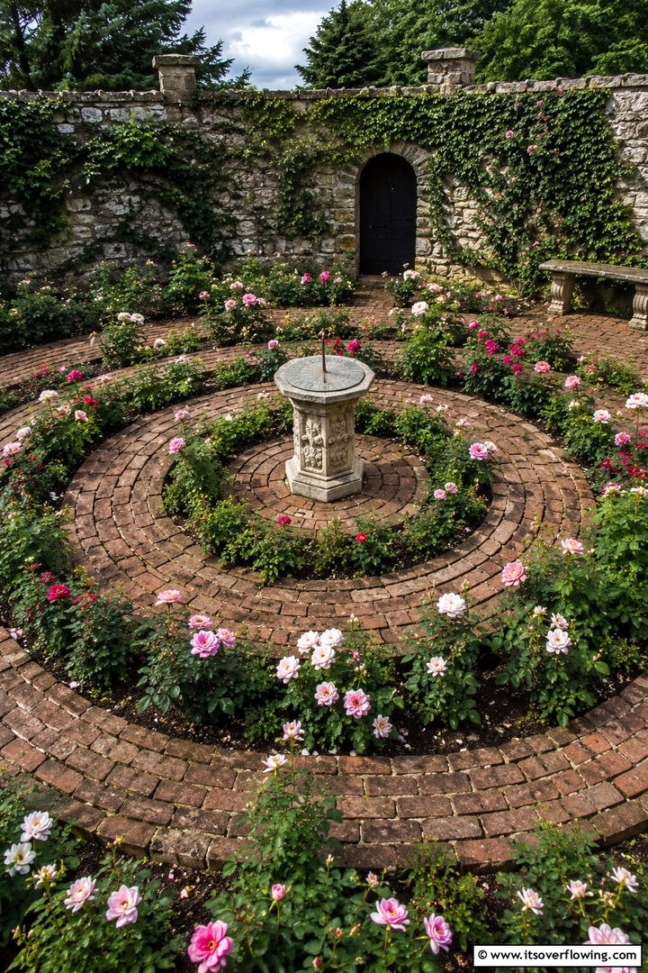Vintage Spiral Design - 30 Spiral Garden Design Ideas for Unique Outdoor Layouts