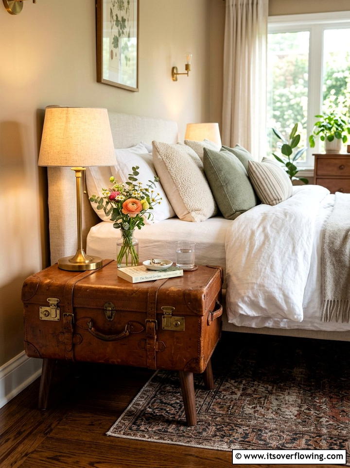 Vintage Suitcase - 25 reusing old things ideas for tables