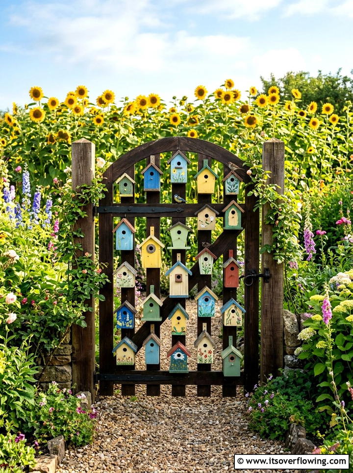 Vintage Tea Pot Gate - 25 reusing old things ideas for gate decor
