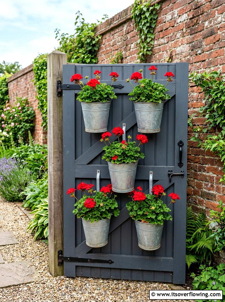 Vintage Wooden Shutter Garden Gate - 25 reusing old things ideas for gate decor