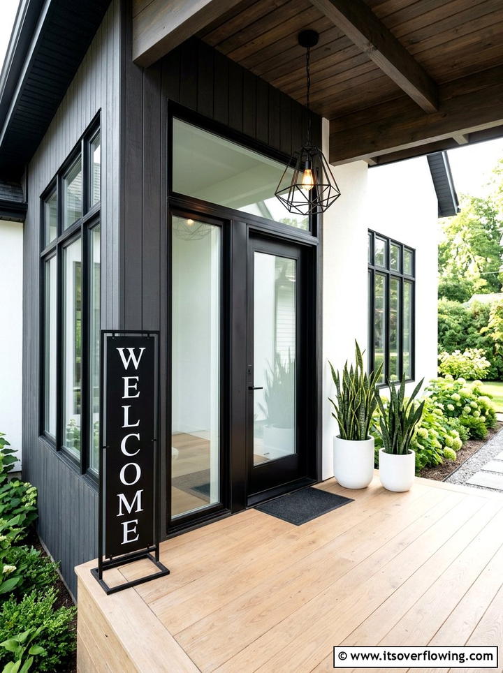 Vintage porch welcome sign - 25 front porch ideas with welcome signs
