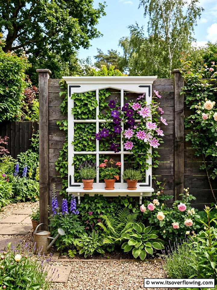 Vintage suitcase planter - 25 recycled garden ideas with old furniture