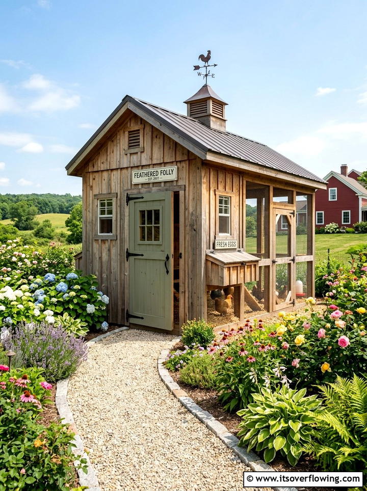 Walk In Chicken Coop - 25 creative garden ideas with chicken coop gardens