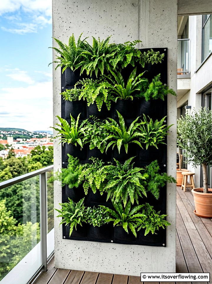 Wall Hanging Pocket - 25 cheap garden ideas with vertical gardens