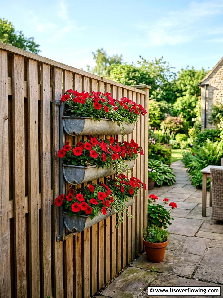 Wall Mounted Planter - 25 garden ideas for tiny patios