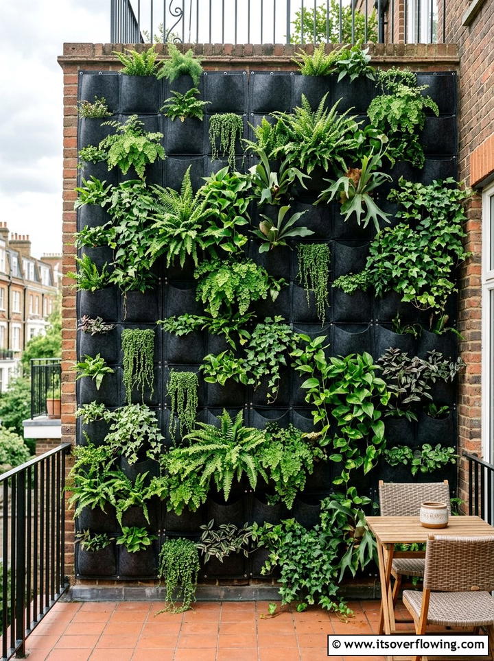 Wall Mounted Pockets - 25 small garden ideas with vertical planters