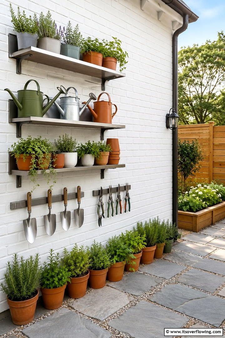 Wall Mounted Storage Solutions - 30 Practical Outdoor Storage Ideas for a Tidy Yard