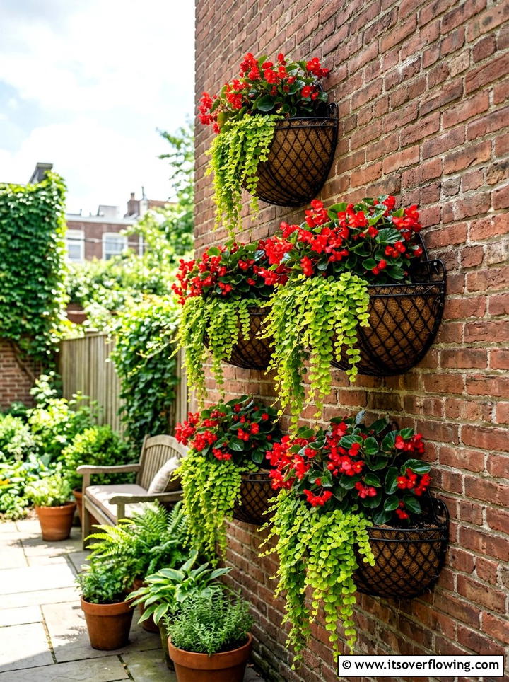 Wall Mounted Wire Garden Baskets - 25 garden decor ideas with hanging baskets