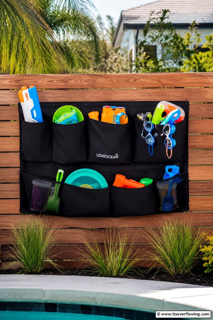 Wall Pocket Toy Storage - 30 Outdoor Toy Storage Ideas to Keep Your Yard Clutter-Free