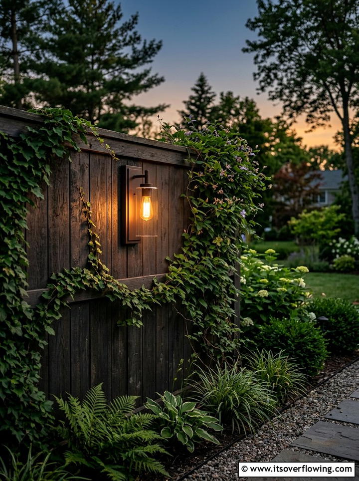 Wall mounted outdoor sconces - 25 small garden ideas with lighting