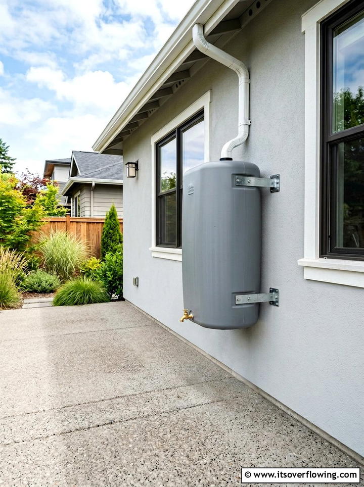 Wall mounted rain barrel - 25 garden ideas with rain barrels