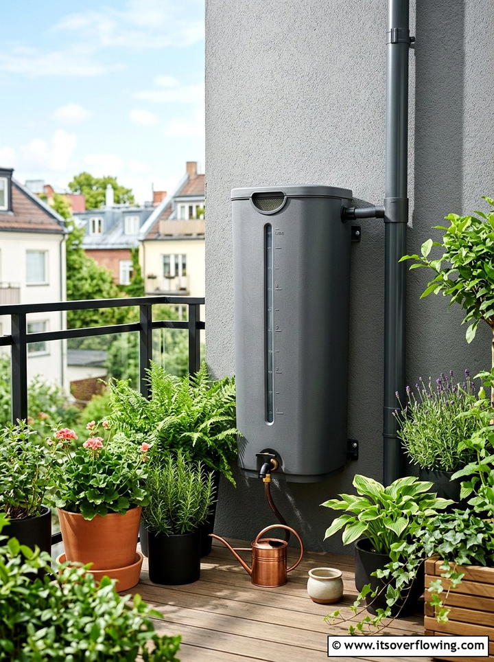 Wall mounted rain barrel - 25 cheap garden ideas with rain barrels