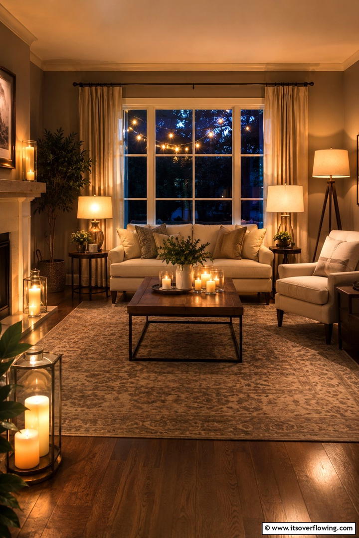Warm Lighting Layers - 50 Fall Decor Trends 2025 to Inspire Seasonal Style