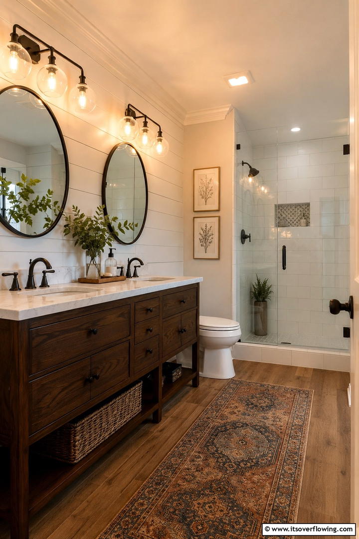 Warm Lighting Updates - 50 Fall Bathroom Decor Ideas Roundup- Timeless Tips