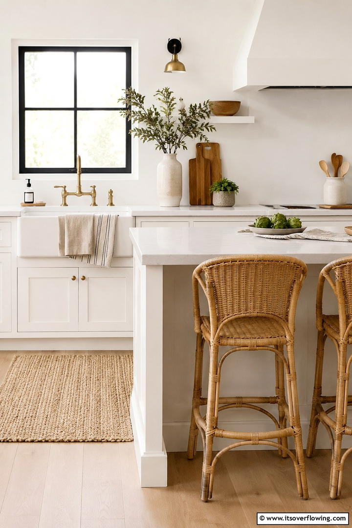 Warm Textural Elements - 30 Scandinavian Kitchen Ideas- Minimalist & Cozy Designs