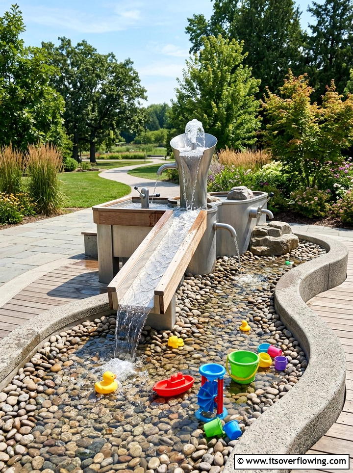 Water Play Station - 25 garden ideas for kids