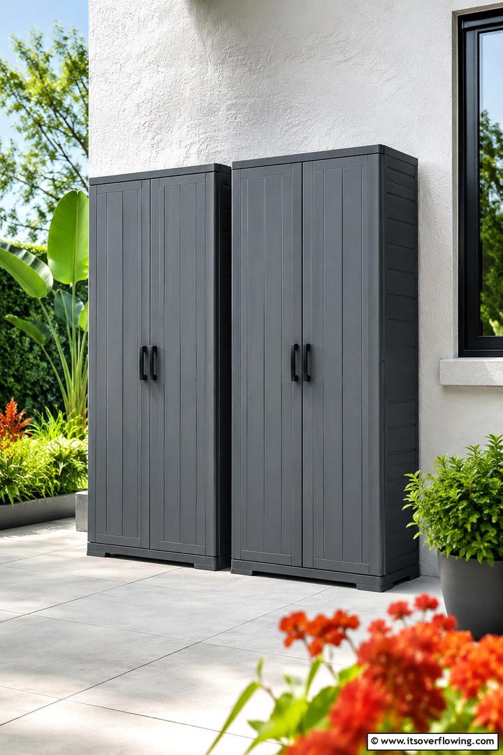 Weather Resistant Storage Cabinets - 30 Outdoor Toy Storage Ideas to Keep Your Yard Clutter-Free