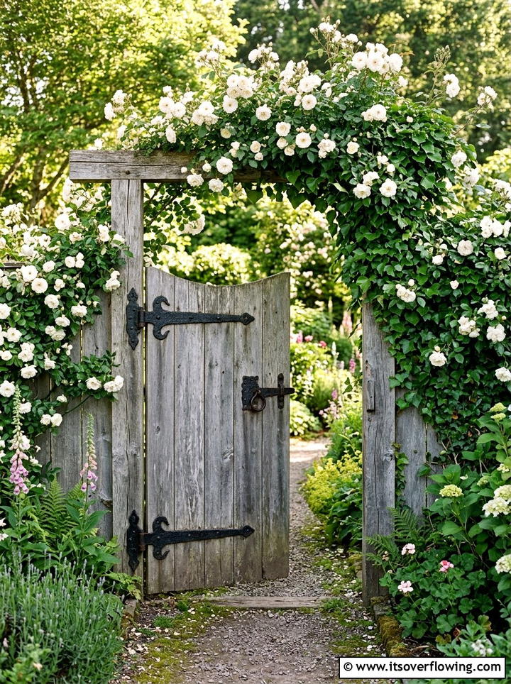 Weathered Wood Gate - 25 garden ideas for rustic style