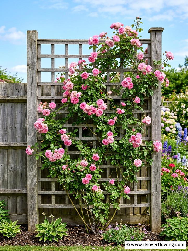 Weathered Wood Trellis - 25 garden ideas for rustic style