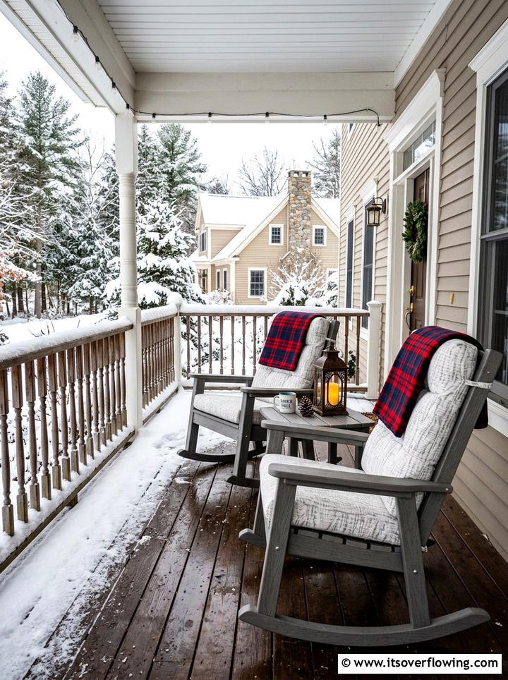 Weatherproof Rocking Chair - 25 front porch ideas for cold climates