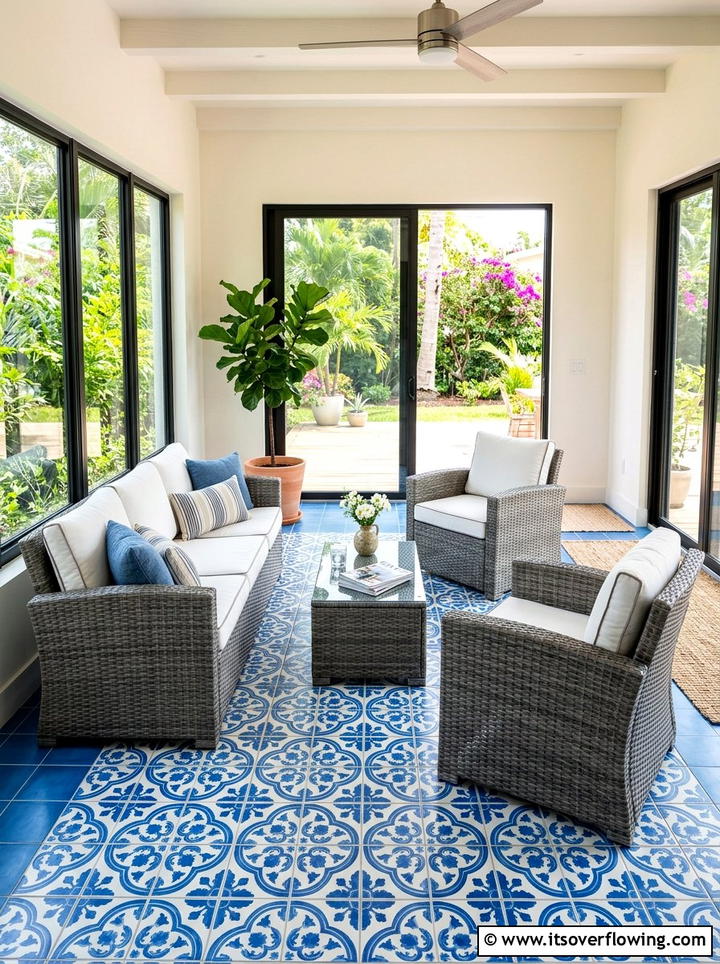 Weatherproof Wicker Furniture - 25 front porch ideas for rainy climates
