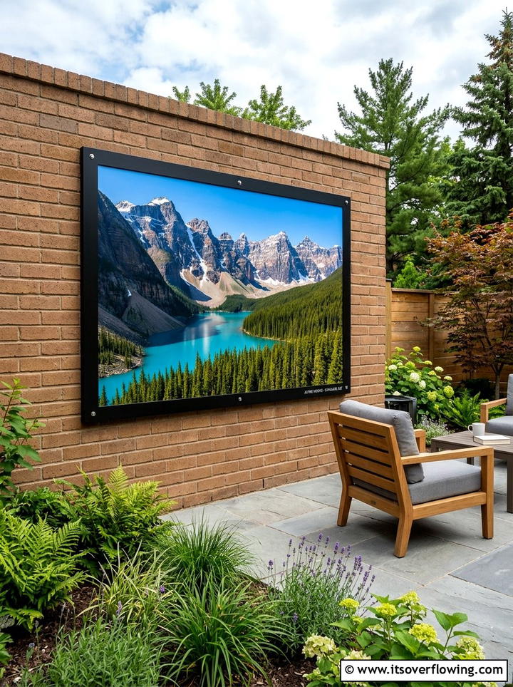 Weatherproof outdoor photography - 25 garden decor ideas with wall art