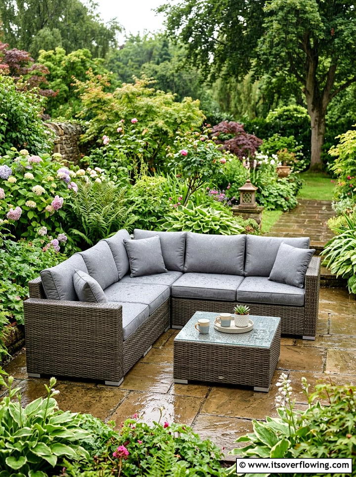Weatherproof rattan furniture - 25 front porch ideas with rattan furniture