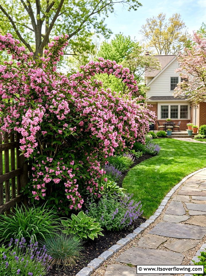 Weigela Flowering Hedge - 25 cheap garden ideas with cuttings